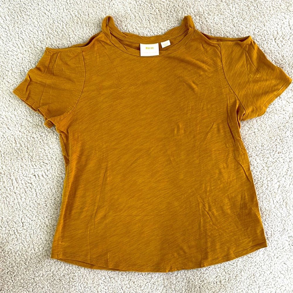 Maeve peep shoulder t shirt